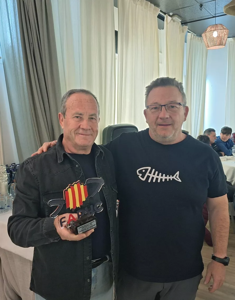 Julián Vergara Campeon de Aragón en salmónidos lance