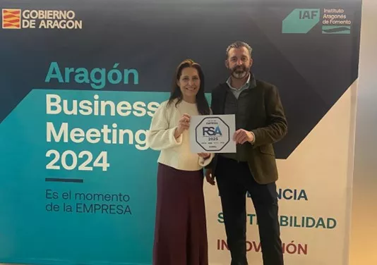 Jorge Escario, director de SARGA, recoge el Sello RSA