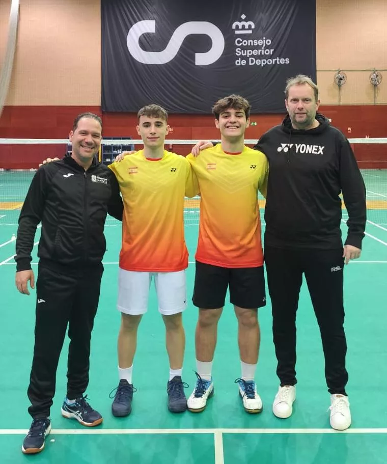 Roberto Mollinedo, Alejandro Gállego, Gonzalo Isábal y Lennart Engler, en Madrid.