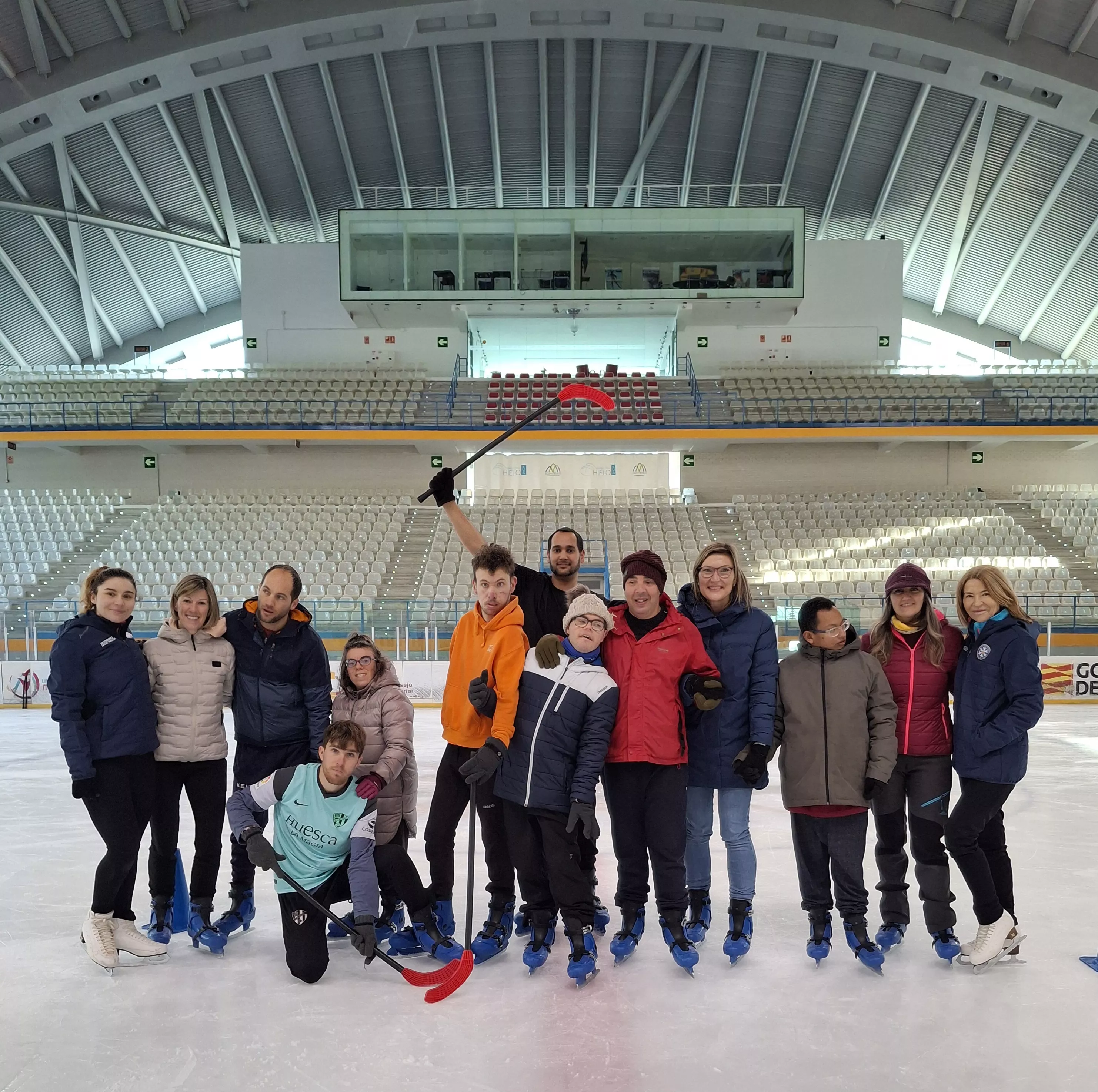 Patinaje inclusivo en Jaca