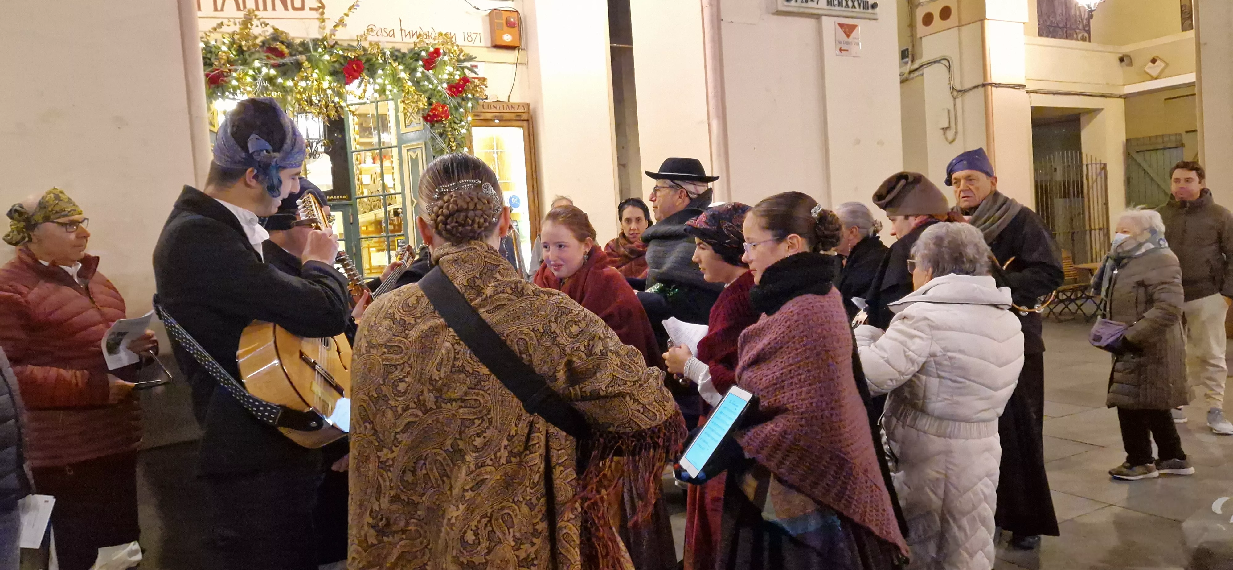 Ronda Aguinaldo de Acordanza 2024 en Huesca. Foto Myriam Martínez