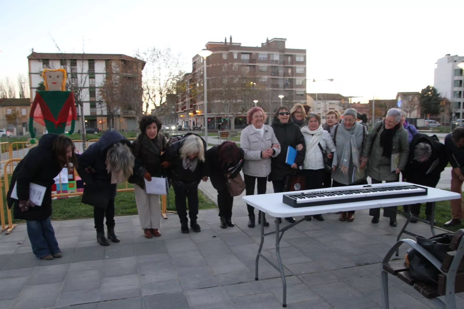 Presentación de la Castañera del barrio del Perpetuo Socorro. Foto Carlos Neofato 
