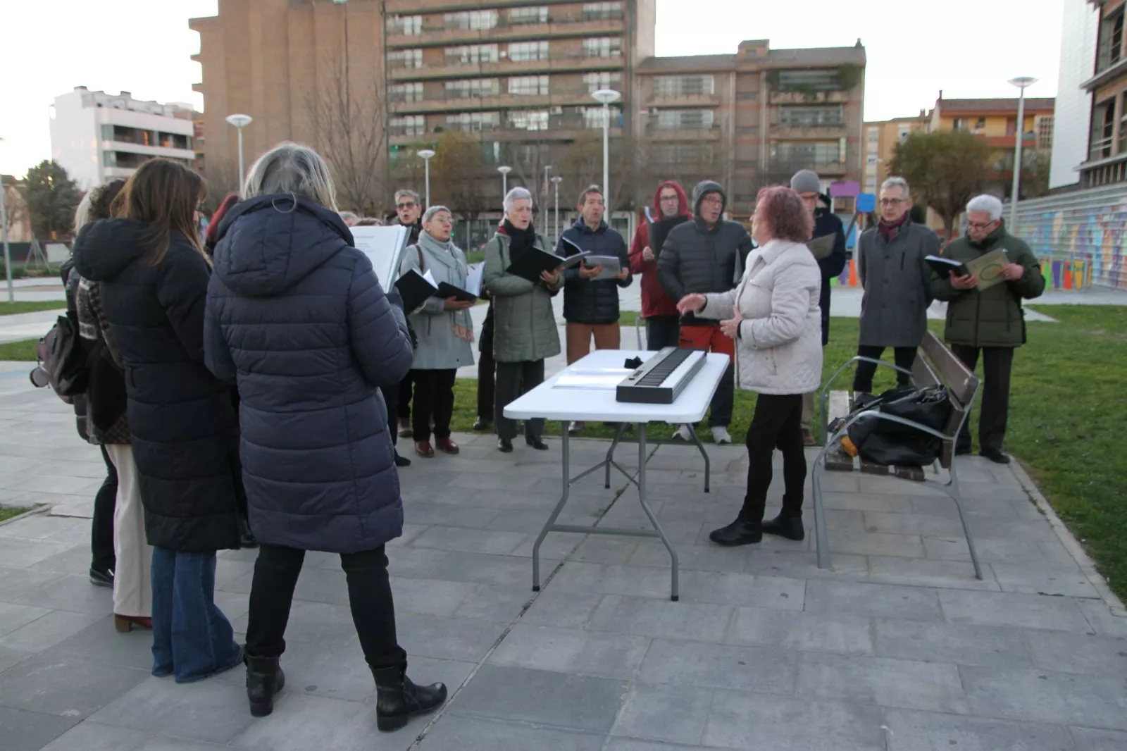 Presentación de la Castañera del barrio del Perpetuo Socorro. Foto Carlos Neofato 