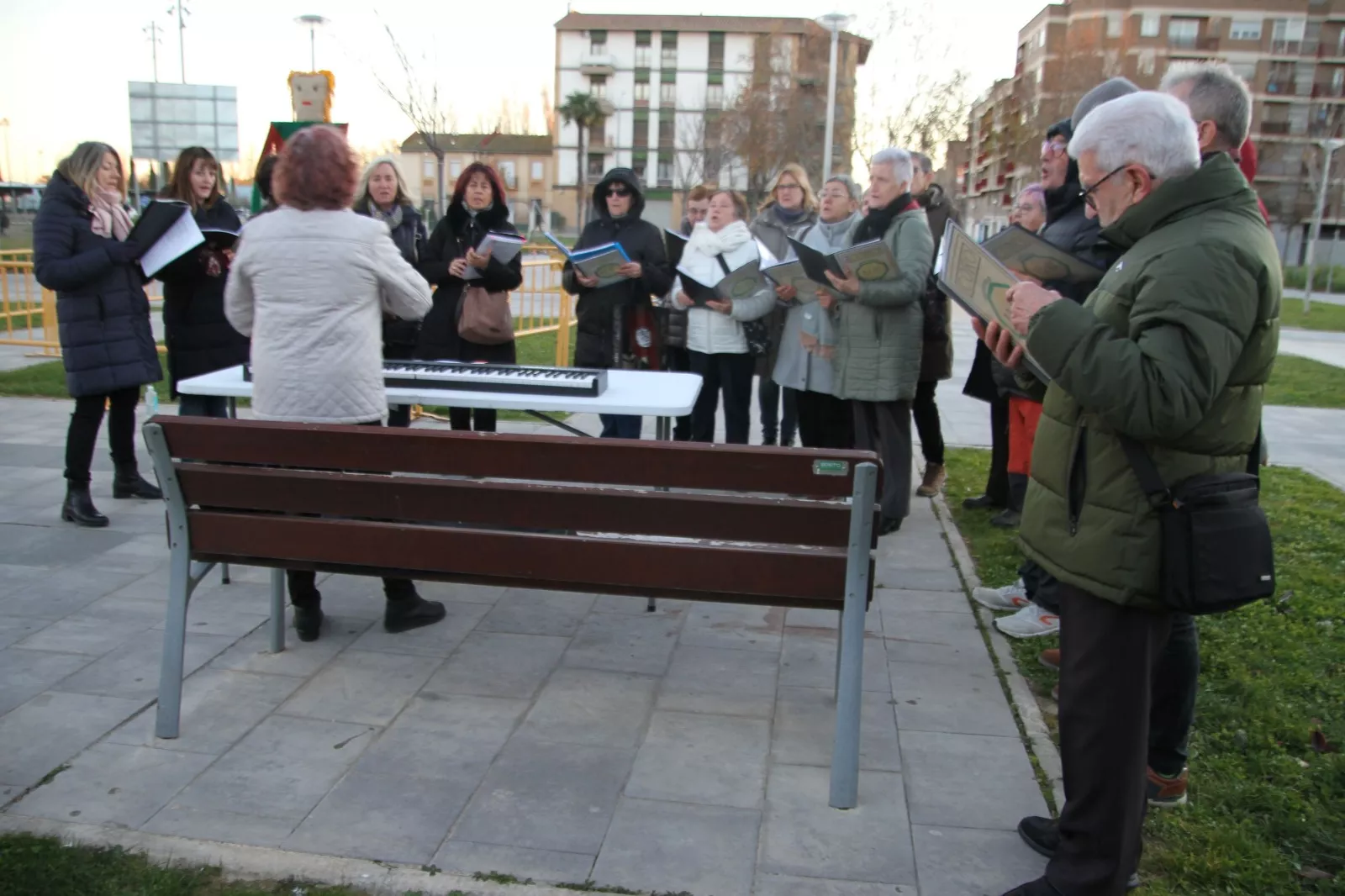 Presentación de la Castañera del barrio del Perpetuo Socorro. Foto Carlos Neofato 