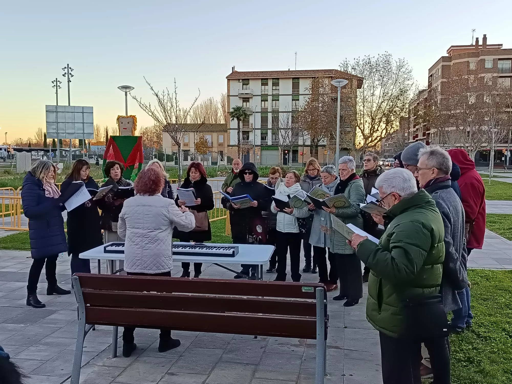 Presentación de la Castañera del barrio del Perpetuo Socorro. 
