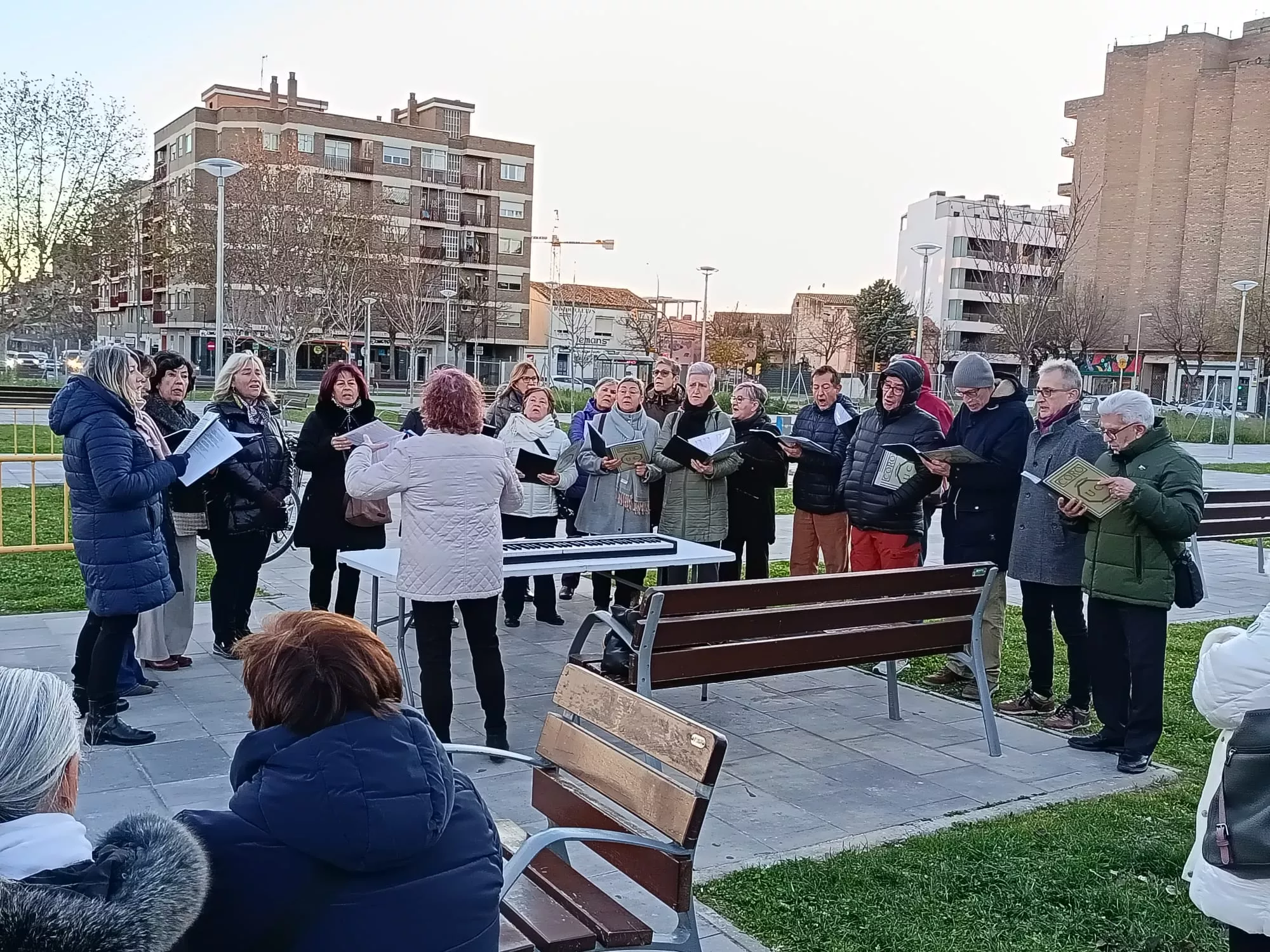Presentación de la Castañera del barrio del Perpetuo Socorro. 
