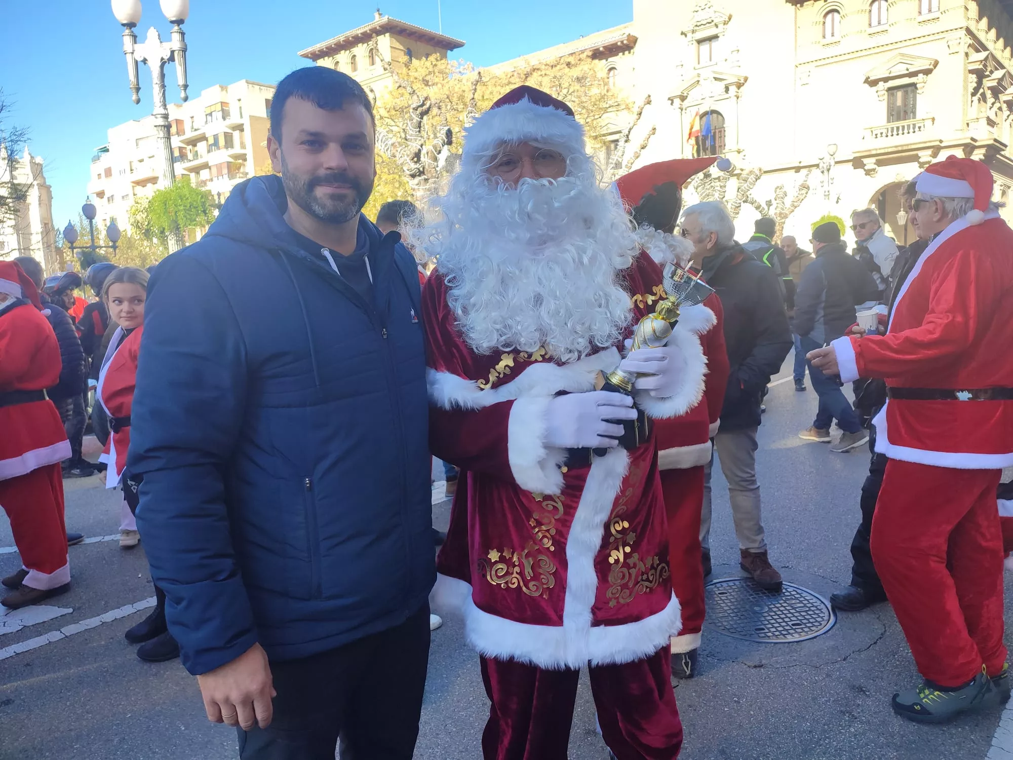 Miguel Santafé, mejor Papa Noel disfrazado