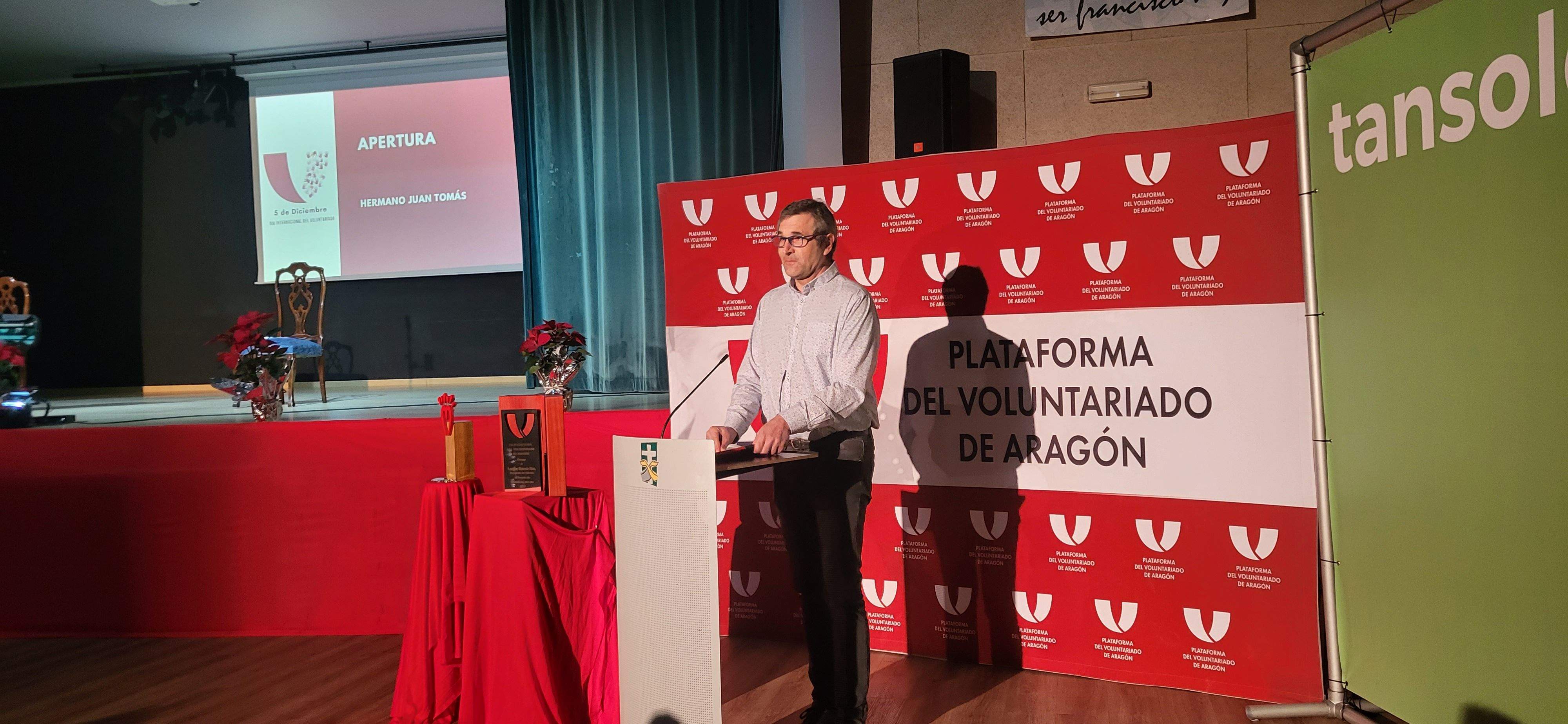 Imágenes de la celebración en Huesca del Día del Voluntariado 2022. Foto Myriam Martínez
