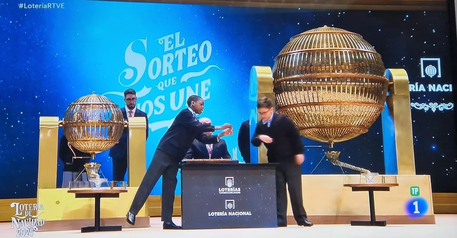 Sorteo de la Lotería de Navidad.