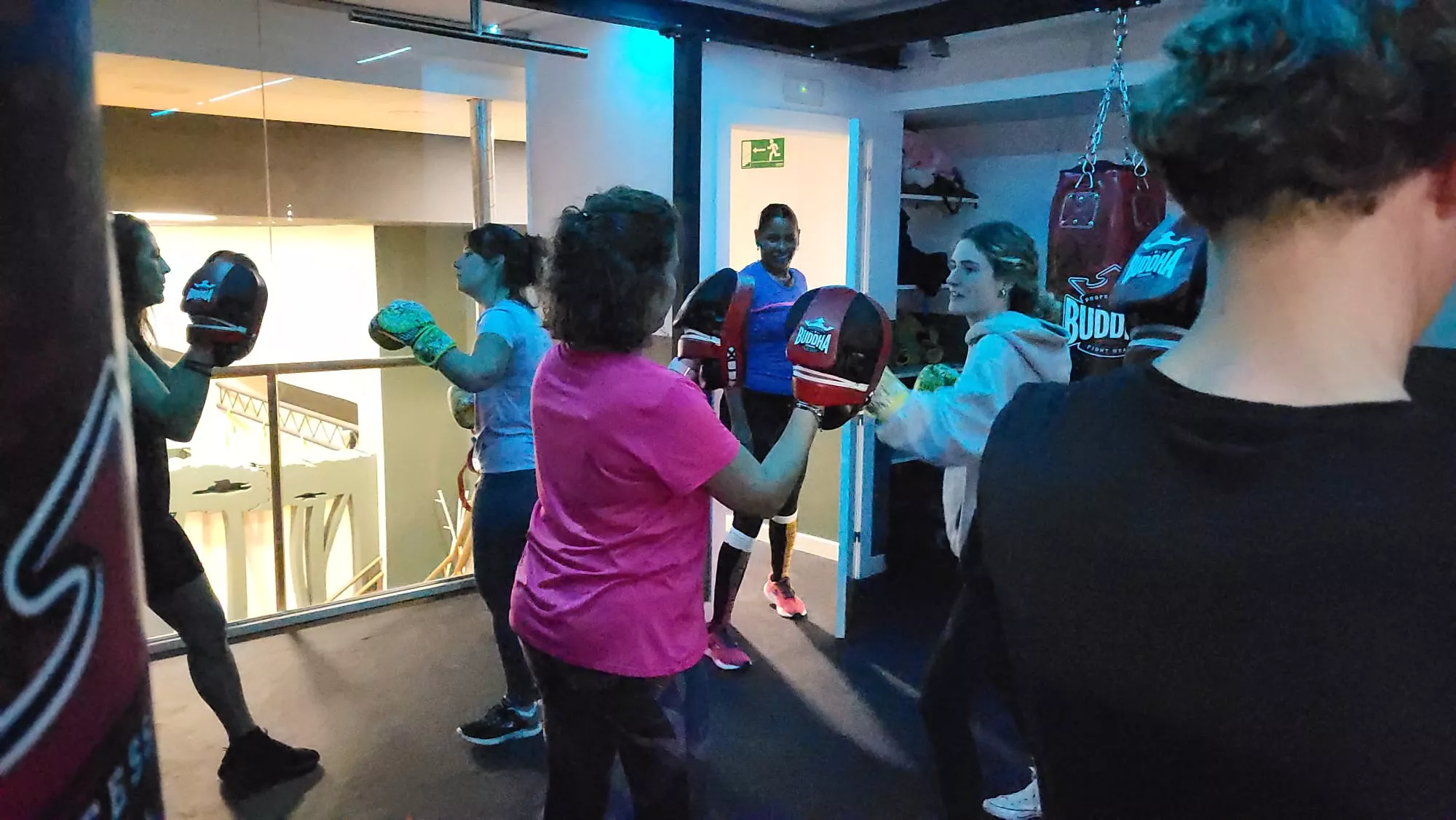 Boxing Salú en Yamira Salú en Huesca