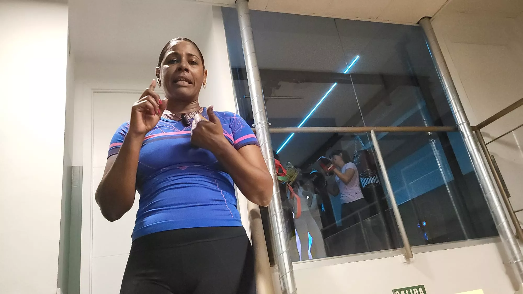 Boxing Salú en Yamira Salú en Huesca