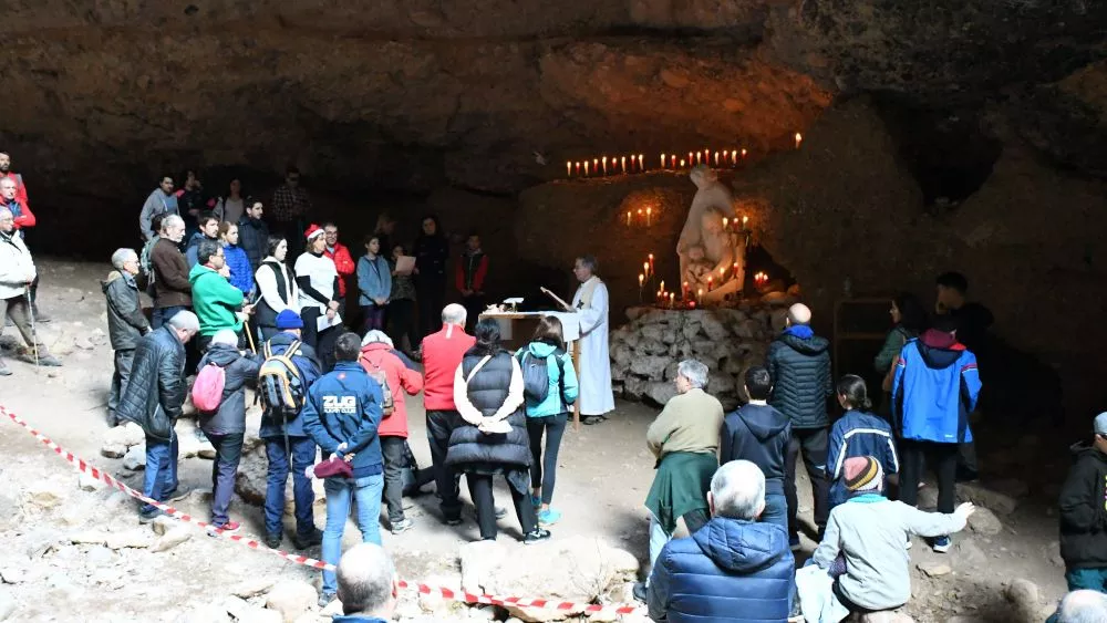 Imagen de la celebración de la misa el año pasado en las Gorgas.