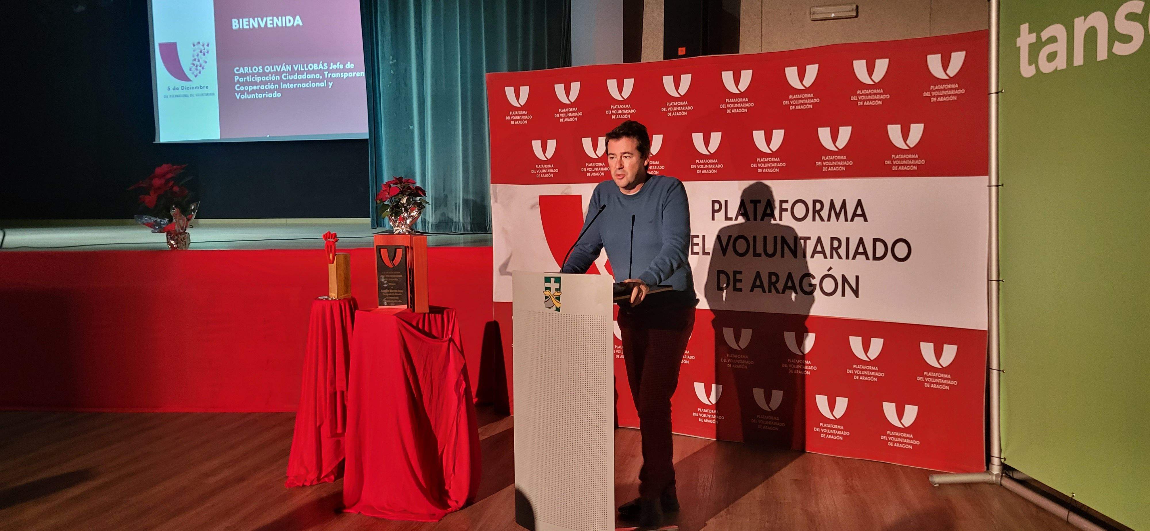 Imágenes de la celebración en Huesca del Día del Voluntariado 2022. Foto Myriam Martínez