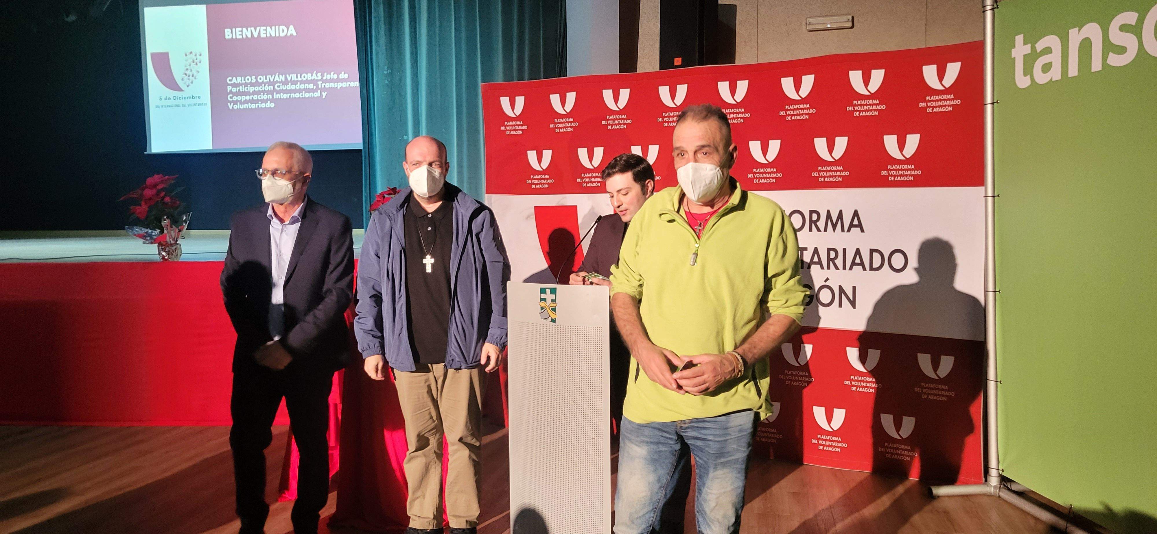 Imágenes de la celebración en Huesca del Día del Voluntariado 2022. Foto Myriam Martínez