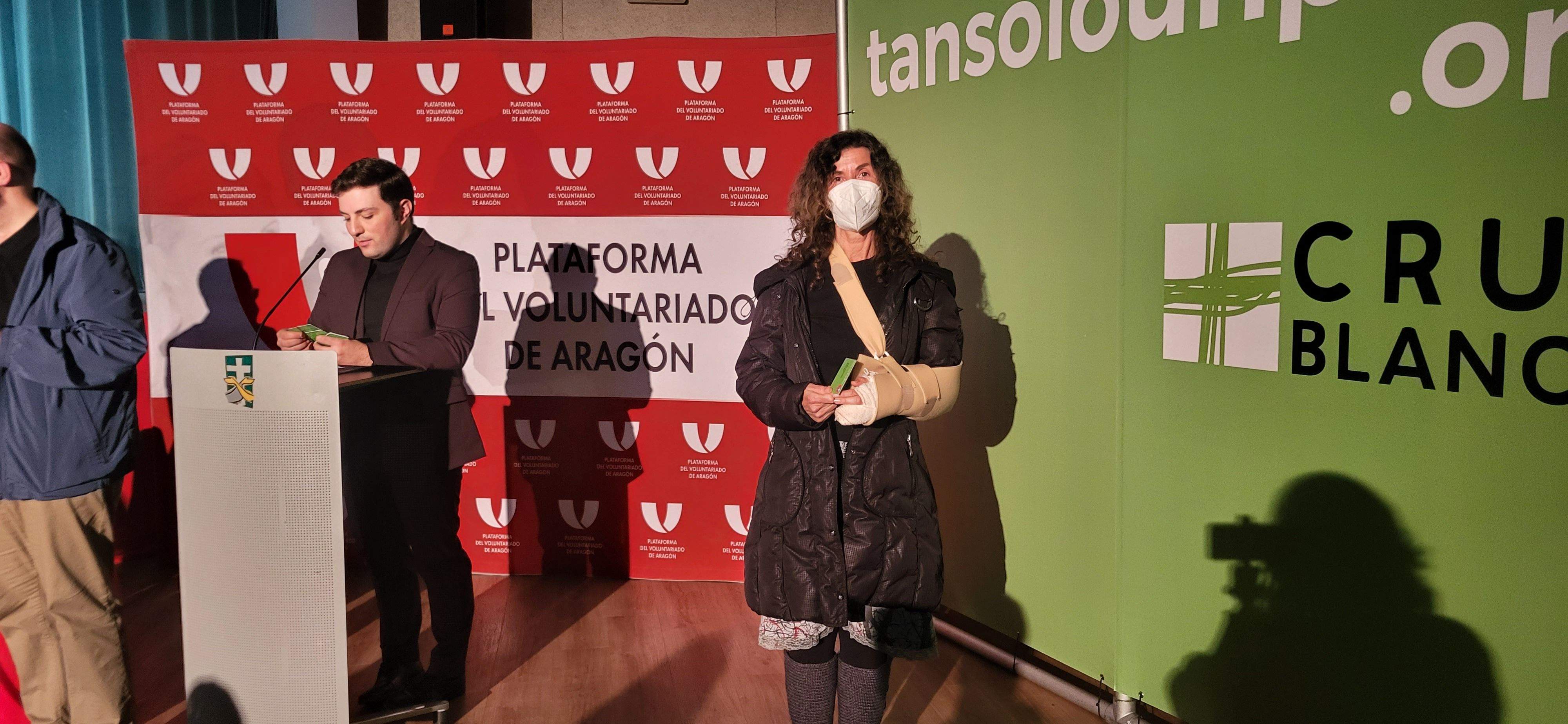 Imágenes de la celebración en Huesca del Día del Voluntariado 2022. Foto Myriam Martínez