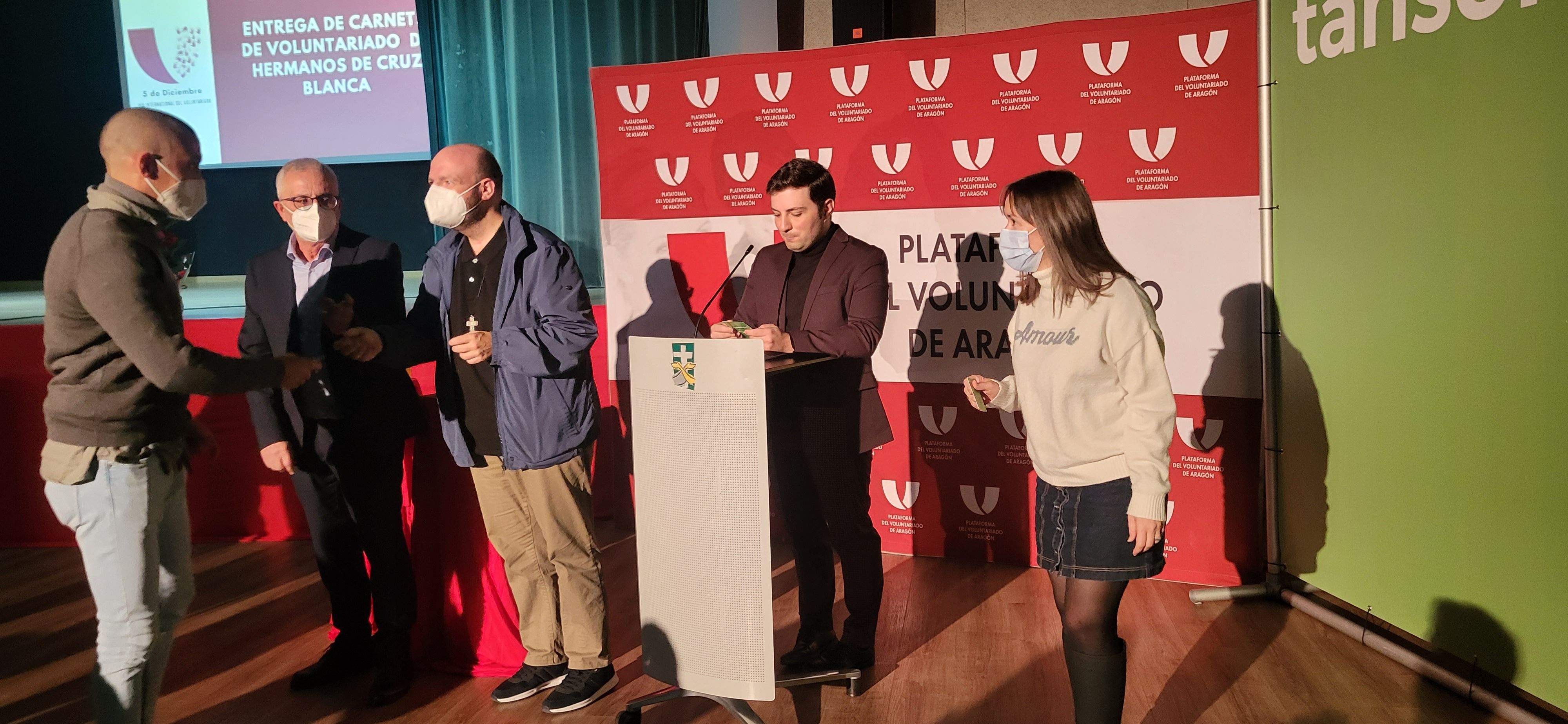 Imágenes de la celebración en Huesca del Día del Voluntariado 2022. Foto Myriam Martínez