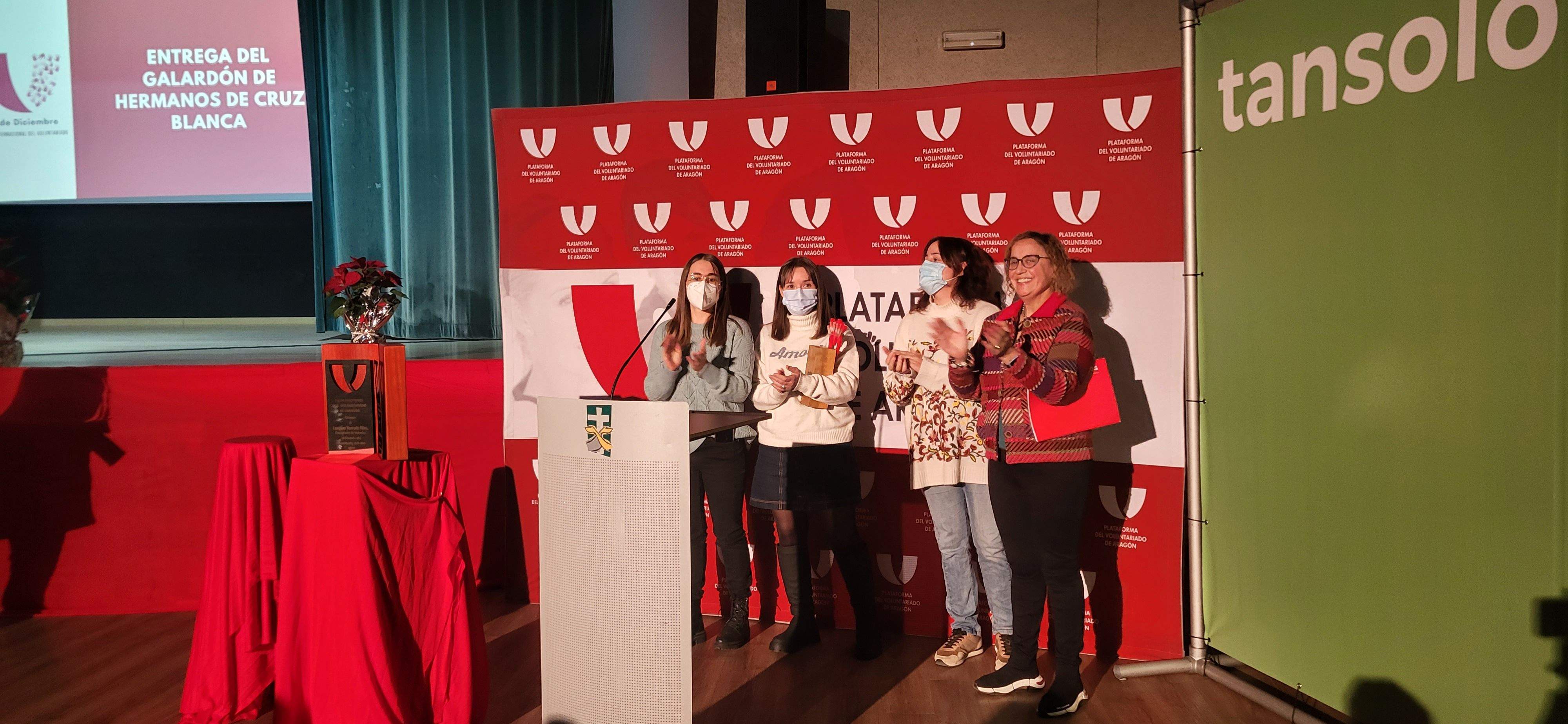 Imágenes de la celebración en Huesca del Día del Voluntariado 2022. Foto Myriam Martínez