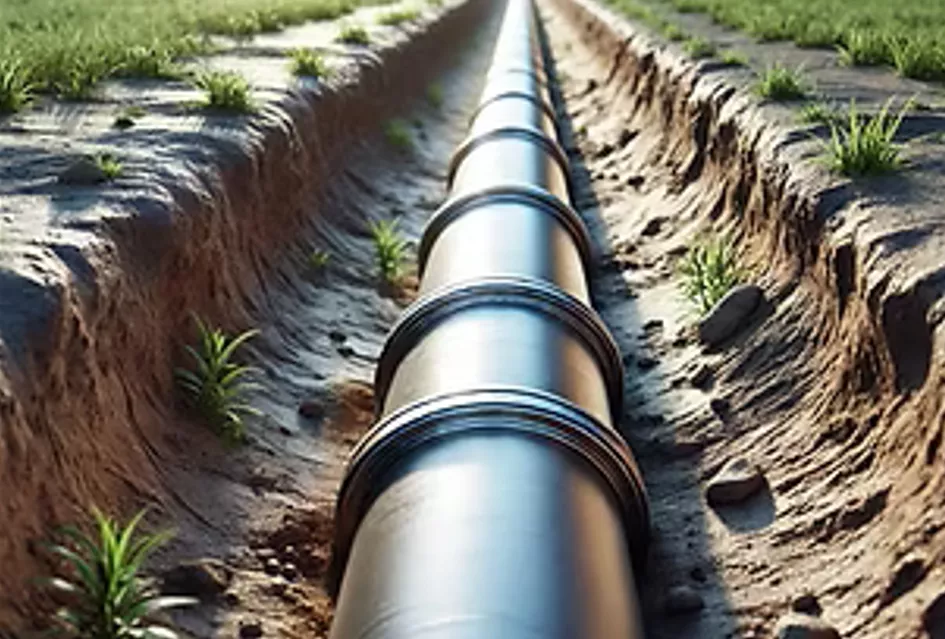 El proyecto incluye instalar gasoductos enterrados para conectar las plantas de biometano con la red de transporte de gas. Foto: Glide Energy 