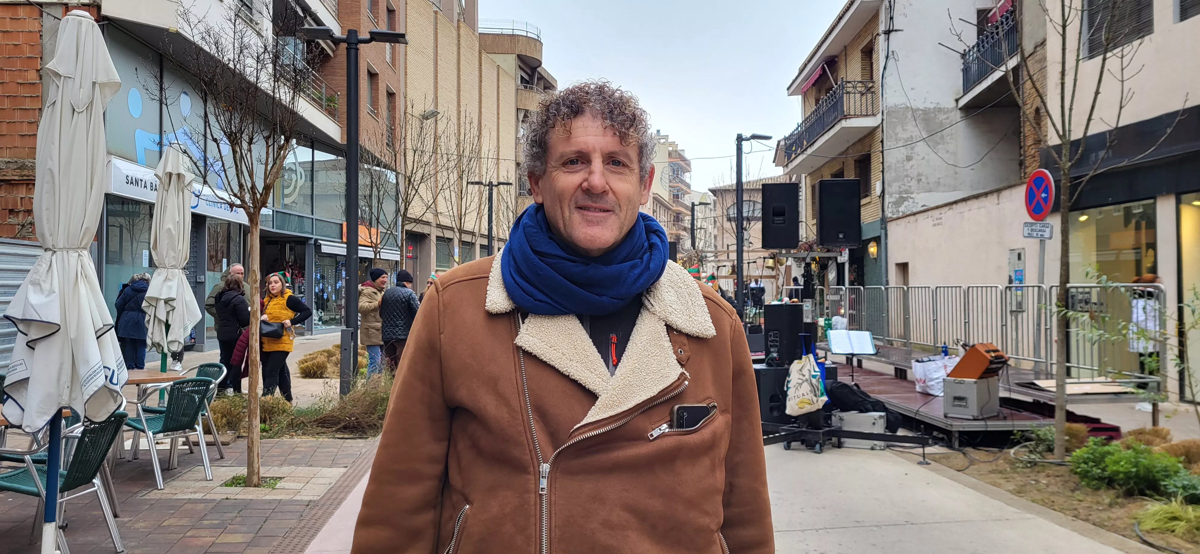 Actuación navideña de Góspel Monzón en el centro de la capital mediocinqueña. Foto Mercedes Manterola