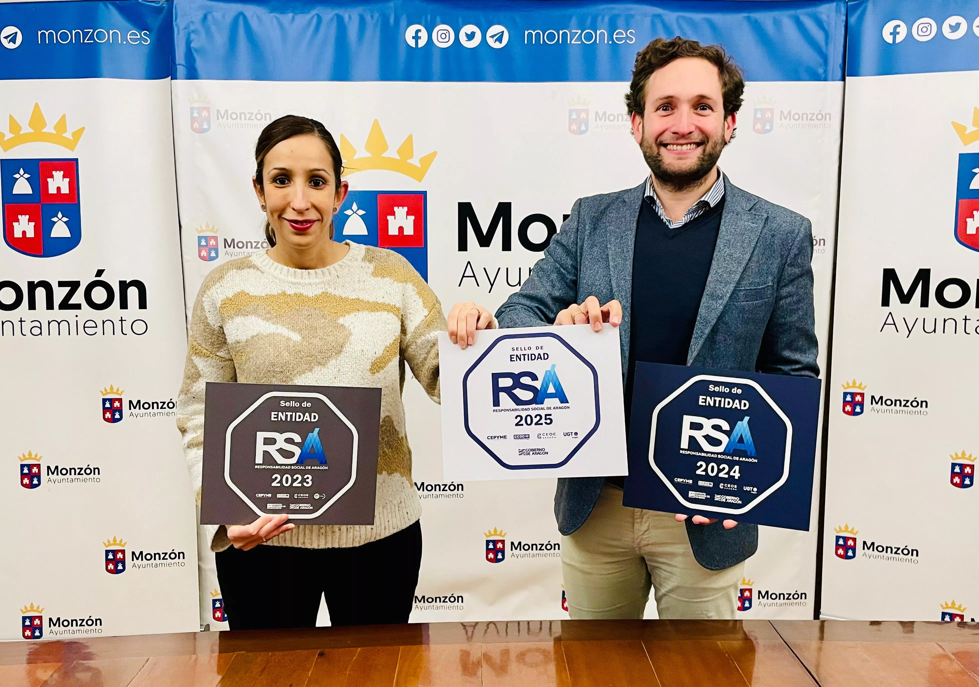 Mirella Martínez e Isaac Claver.