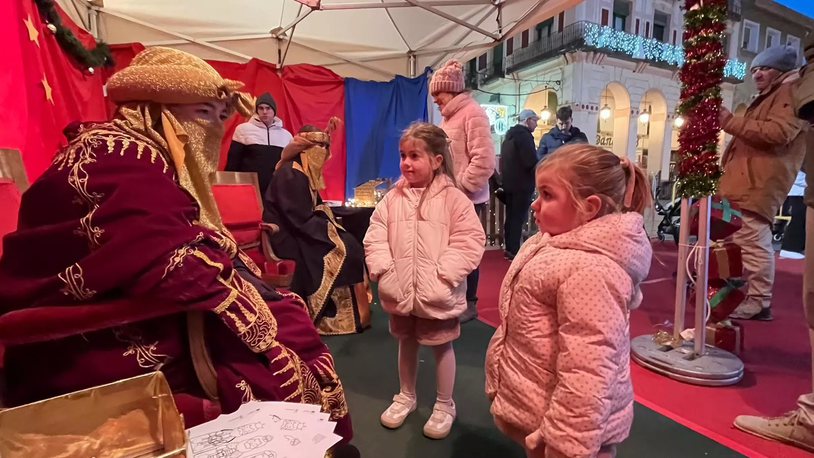 Visita a Huesca de los pajes de los Reyes Magos. Foto Mercedes Manterola