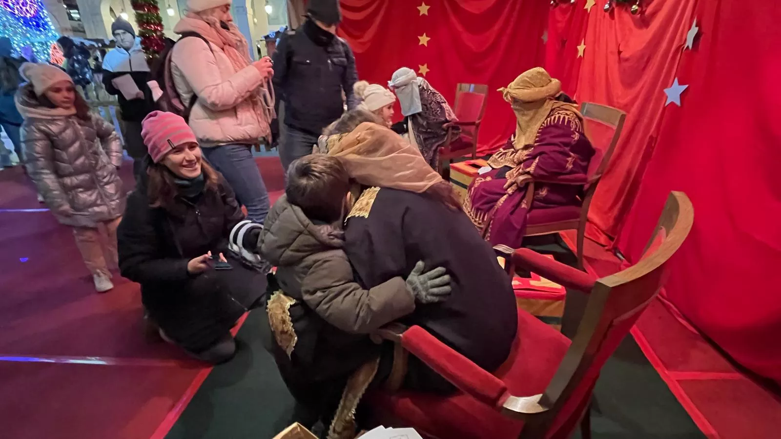 Visita a Huesca de los pajes de los Reyes Magos. Foto Mercedes Manterola