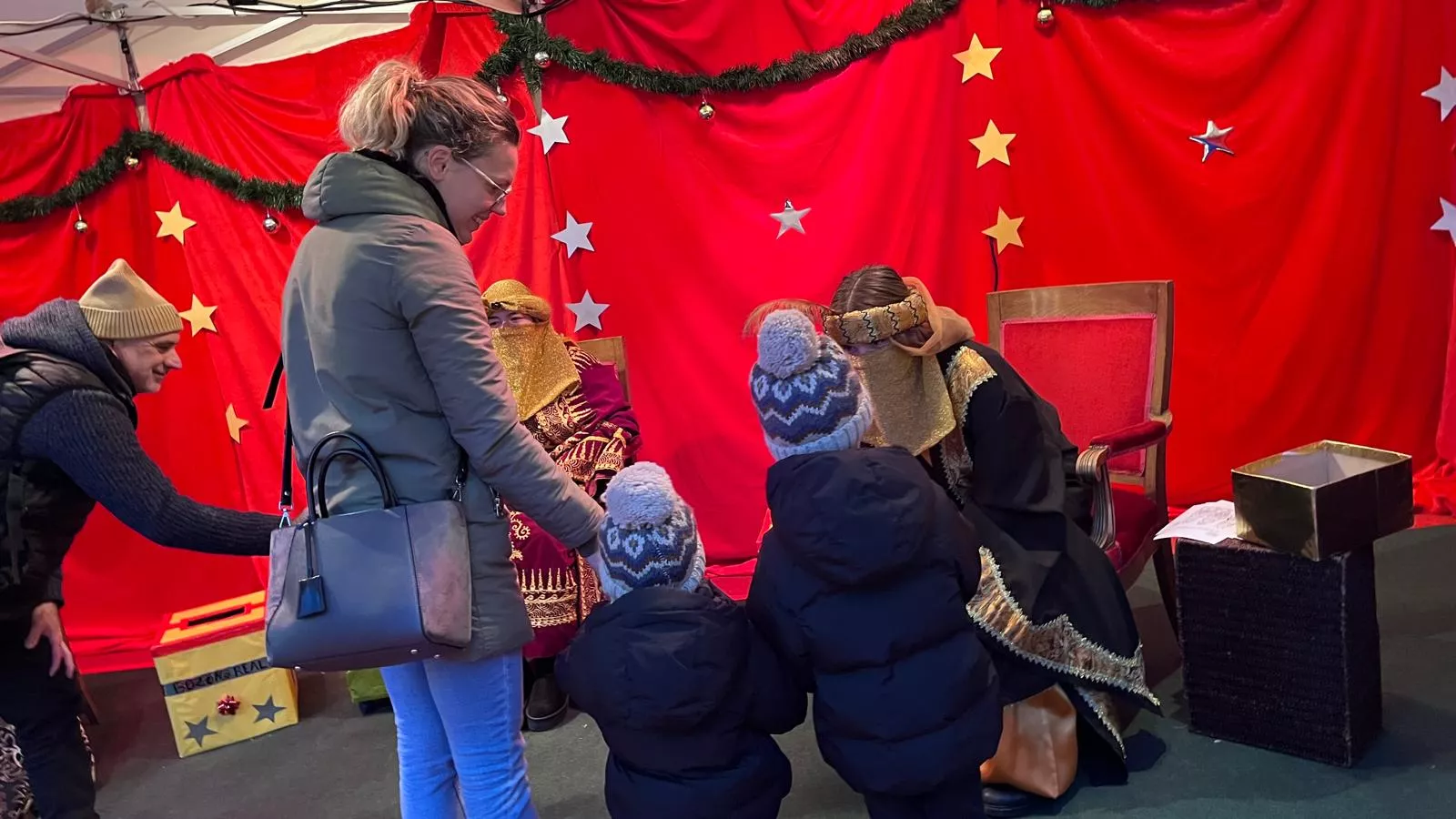 Visita a Huesca de los pajes de los Reyes Magos. Foto Mercedes Manterola