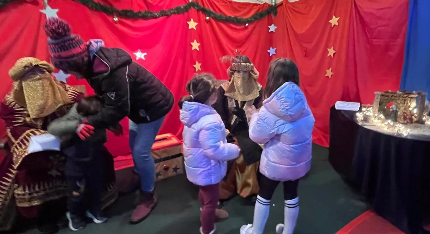 Visita a Huesca de los pajes de los Reyes Magos. Foto Mercedes Manterola