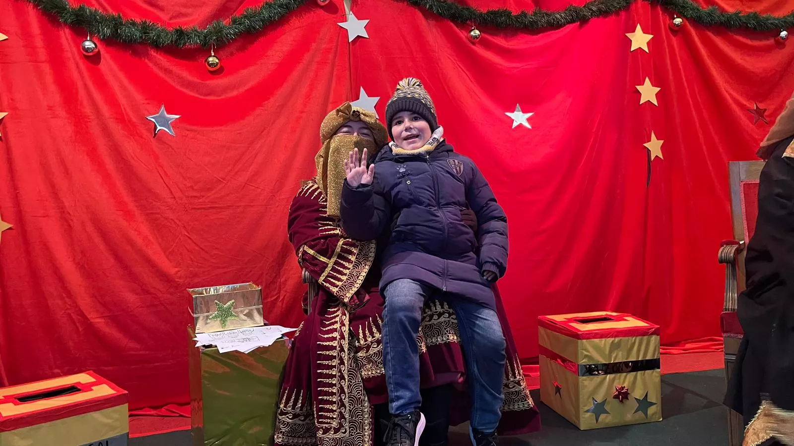 Visita a Huesca de los pajes de los Reyes Magos. Foto Mercedes Manterola