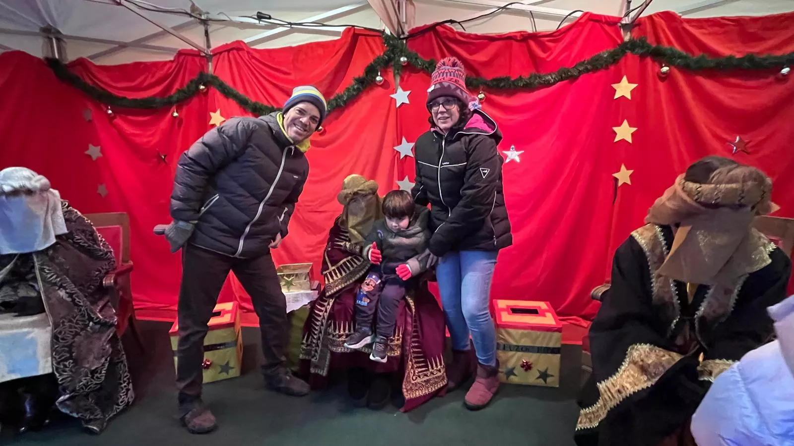 Visita a Huesca de los pajes de los Reyes Magos. Foto Mercedes Manterola