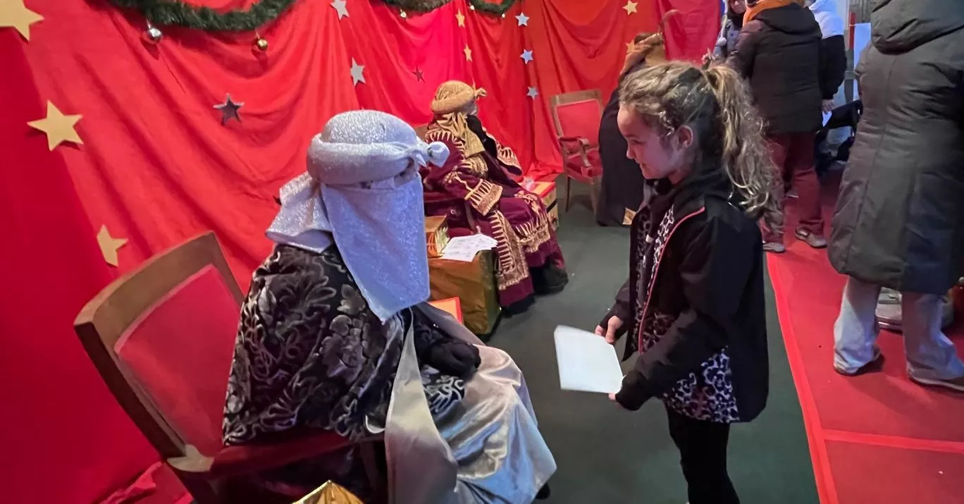 Visita a Huesca de los pajes de los Reyes Magos. Foto Mercedes Manterola
