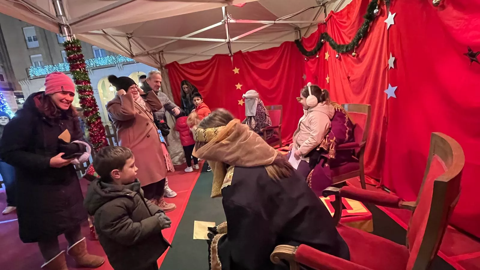 Visita a Huesca de los pajes de los Reyes Magos. Foto Mercedes Manterola