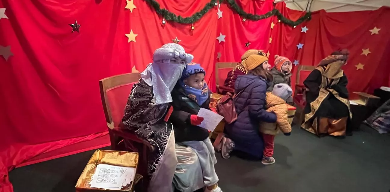 Visita a Huesca de los pajes de los Reyes Magos. Foto Mercedes Manterola