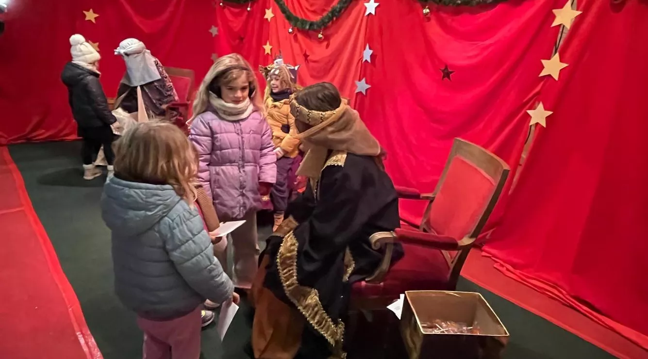 Visita a Huesca de los pajes de los Reyes Magos. Foto Mercedes Manterola