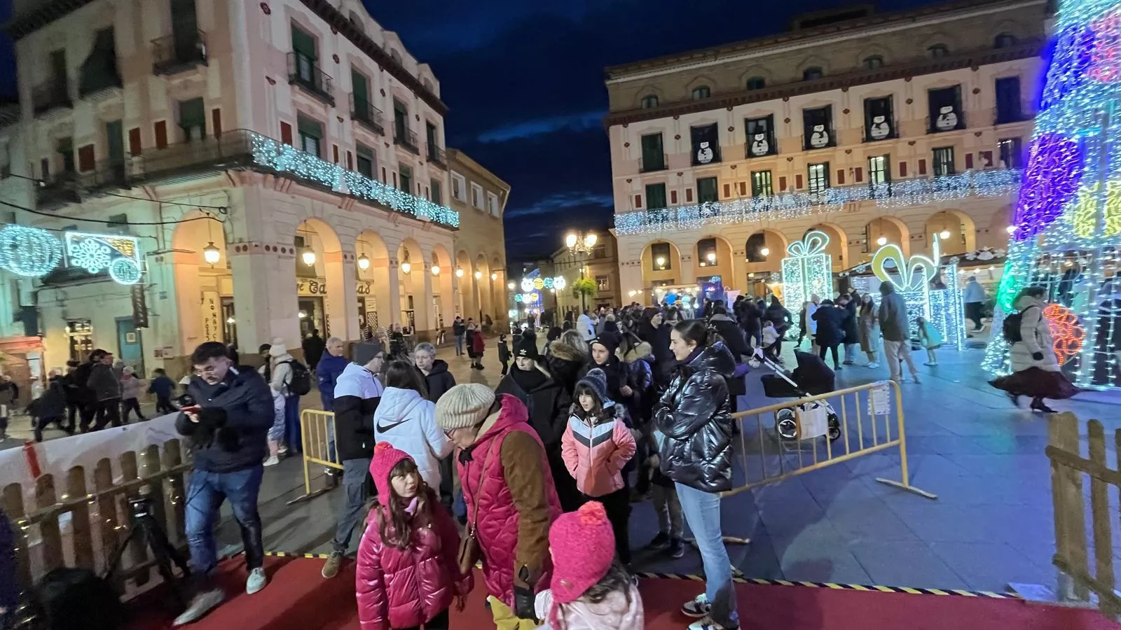 Visita a Huesca de los pajes de los Reyes Magos. Foto Mercedes Manterola