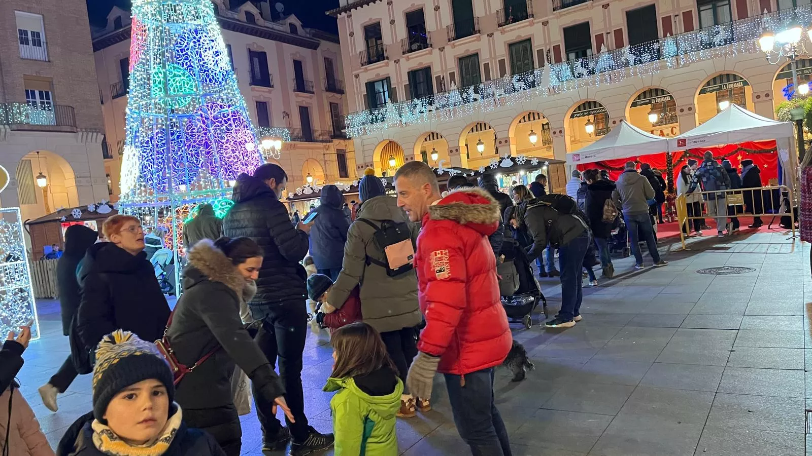 Visita a Huesca de los pajes de los Reyes Magos. Foto Mercedes Manterola