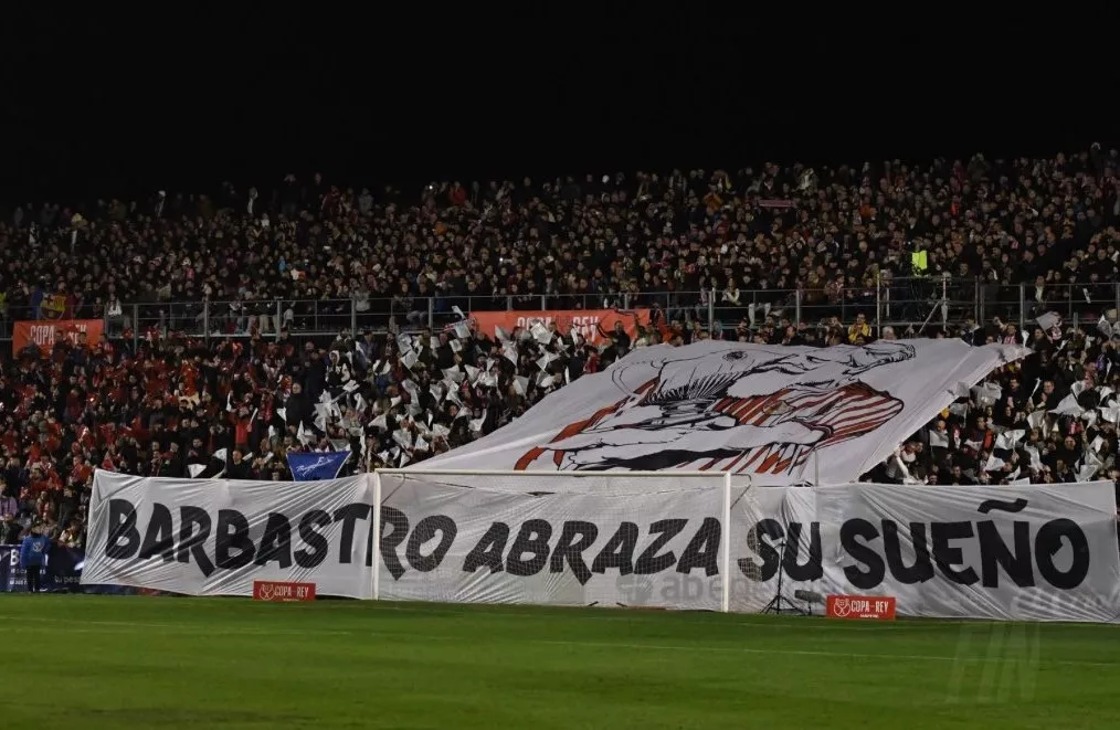 Tifo antes del inicio del partido. Foto: El Marcador Aragonés