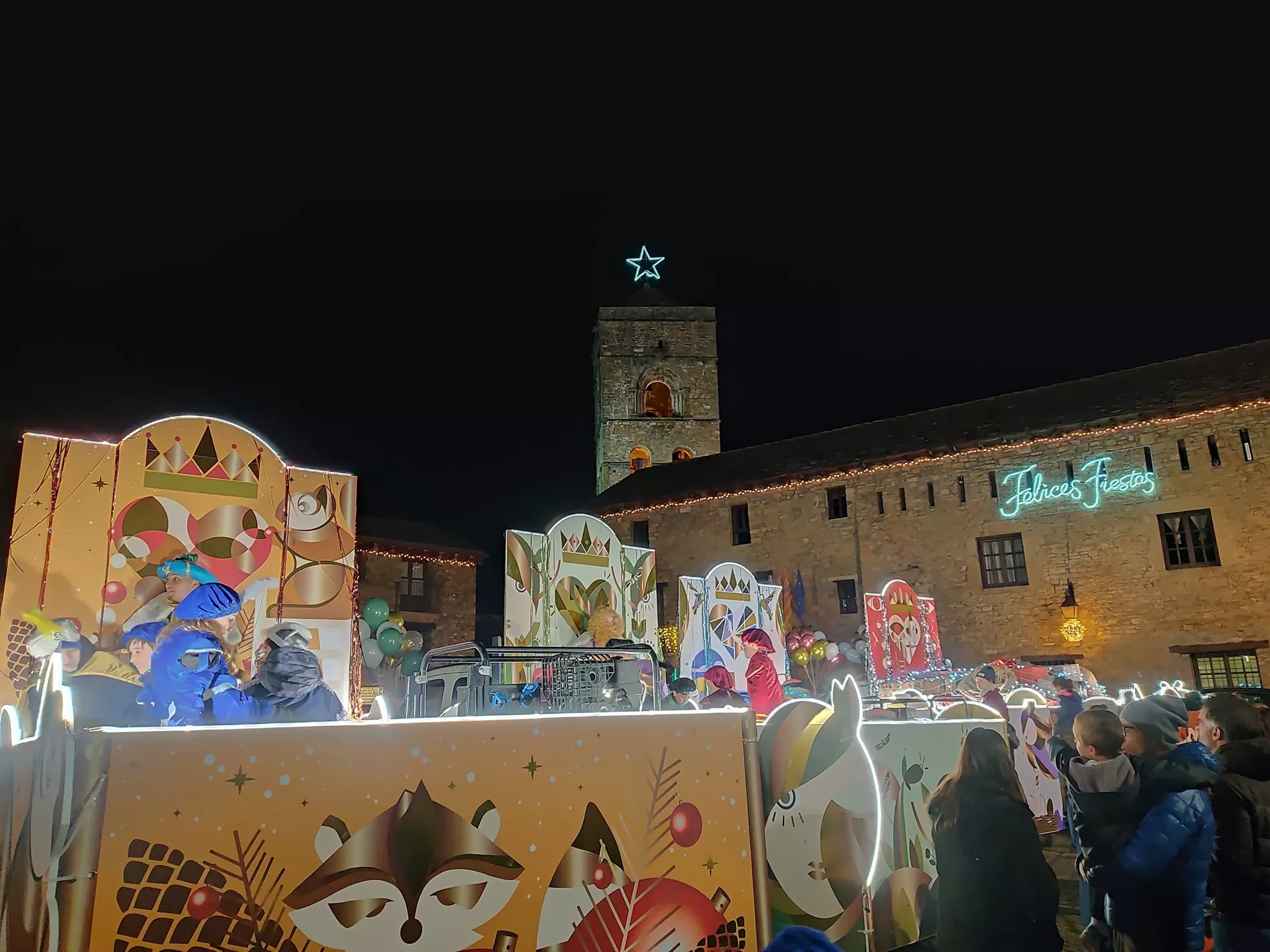 Aínsa en la Cabalgata de Reyes. Foto Ayuntamiento de Aínsa