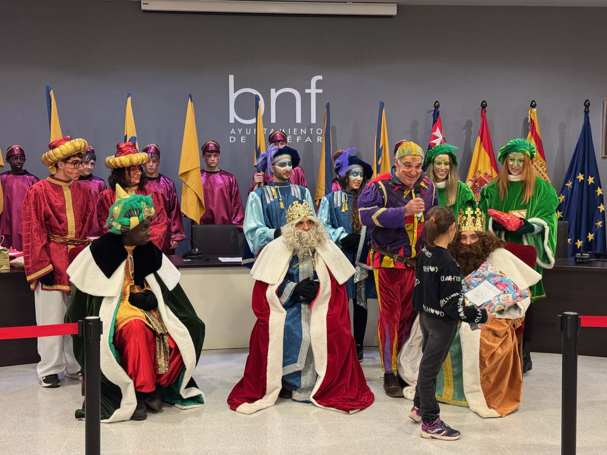 Espectacular cabalgata de Reyes en Binéfar. Foto Ayuntamiento de Binéfar