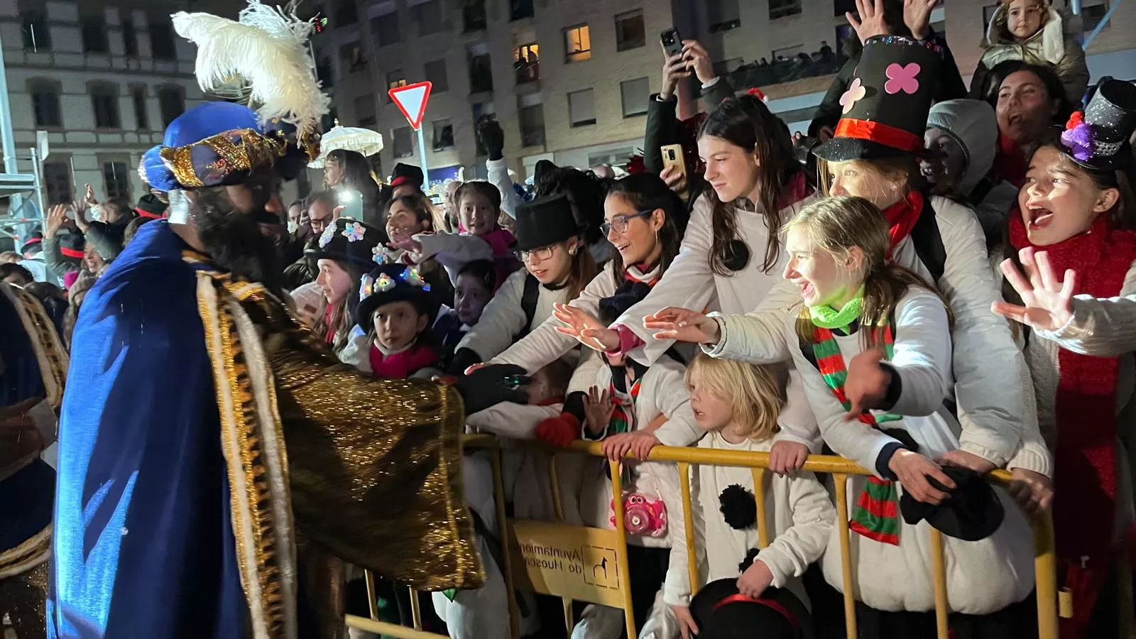 Cabalgata de Reyes Magos de Huesca. Foto Mercedes Manterola