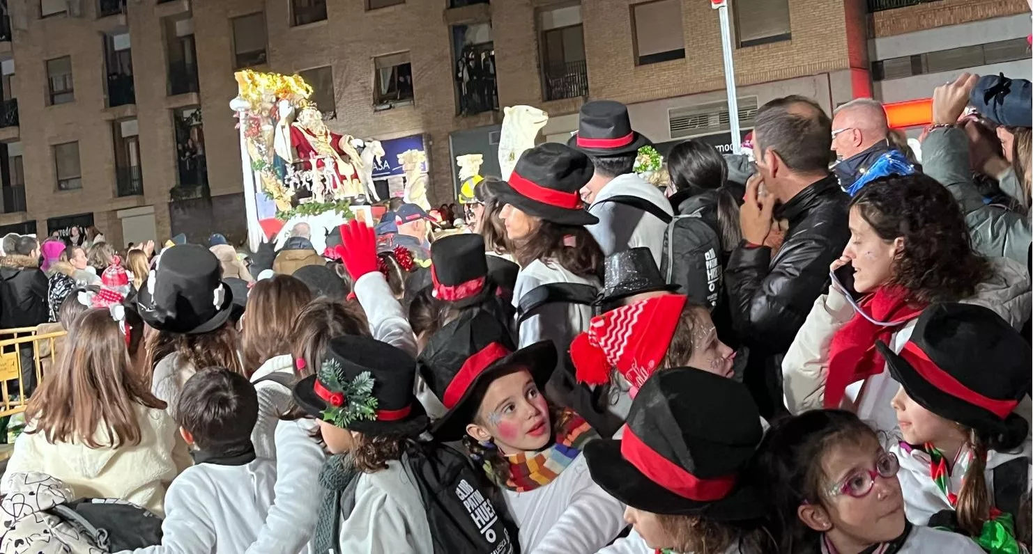 Cabalgata de Reyes Magos de Huesca. Foto Mercedes Manterola