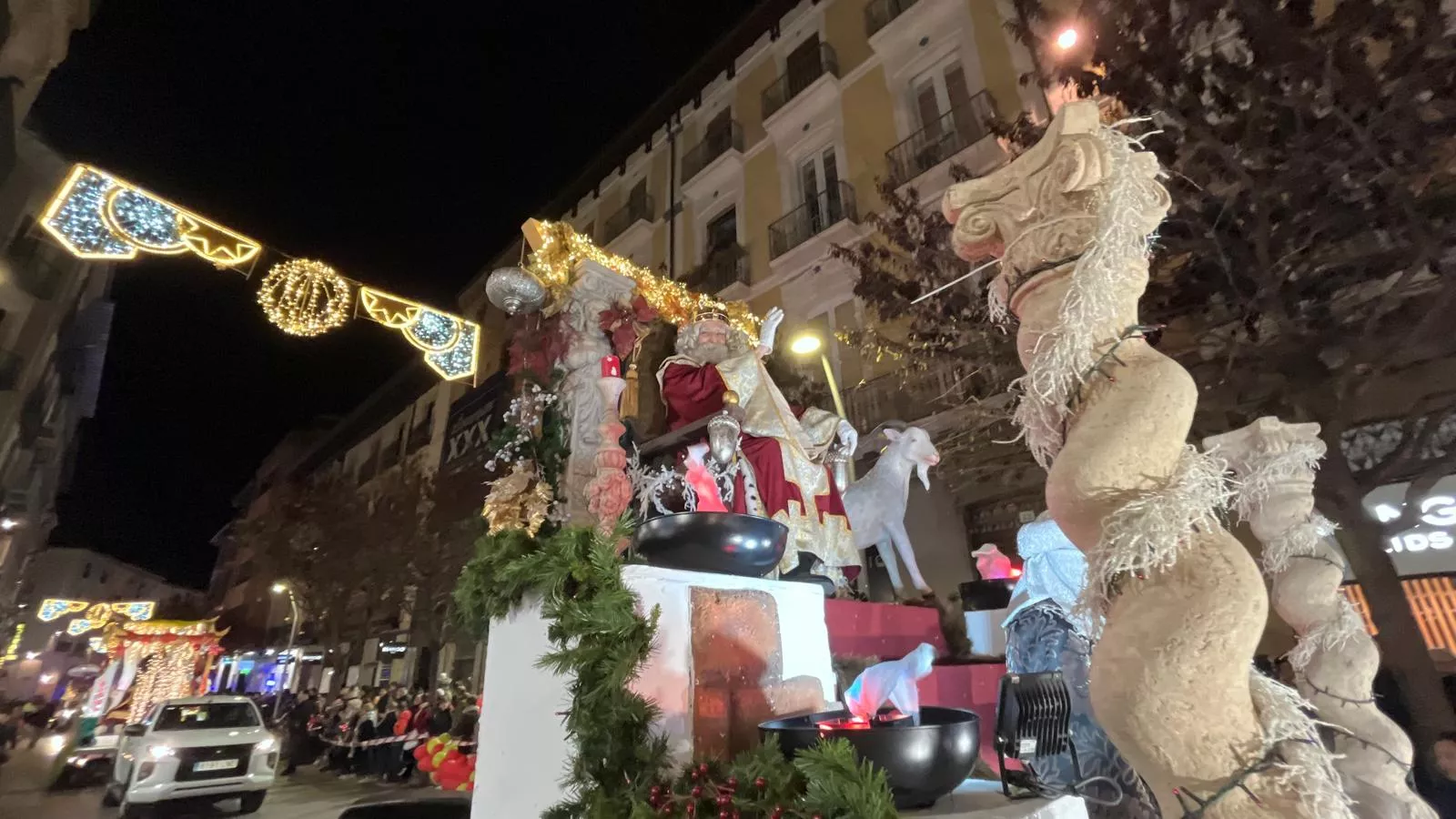 Cabalgata de Reyes Magos de Huesca. Foto Mercedes Manterola