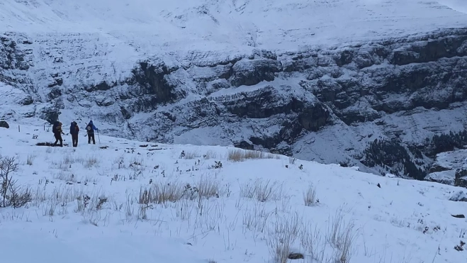 Los Reyes Magos han dejado una ligera nevada en la zona. Foto Refugio de Góriz Los Reyes Magos han dejado una ligera nevada en la zona. Foto Refugio de Góriz
