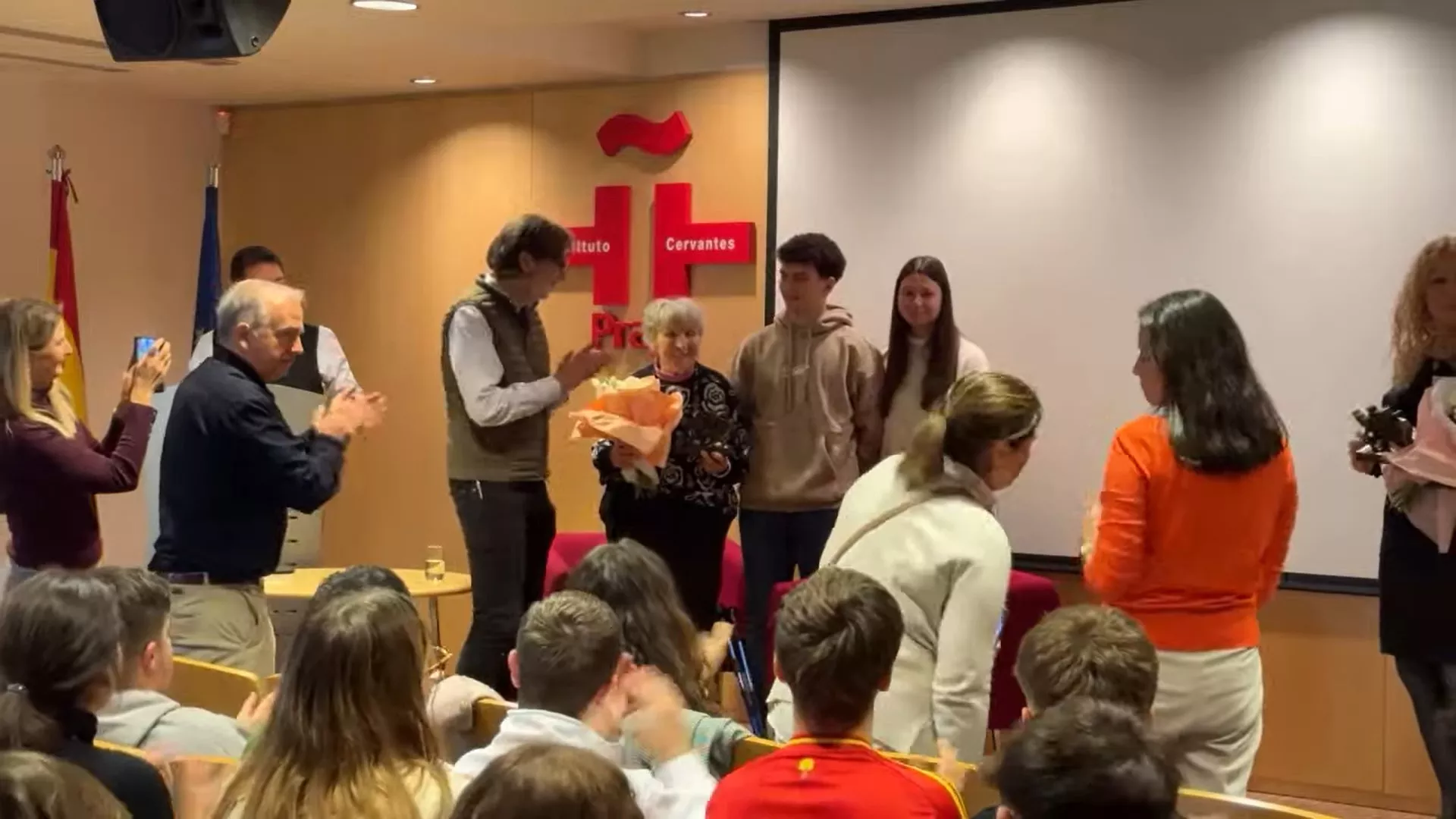 Michaela Vidlakova recibe el premio