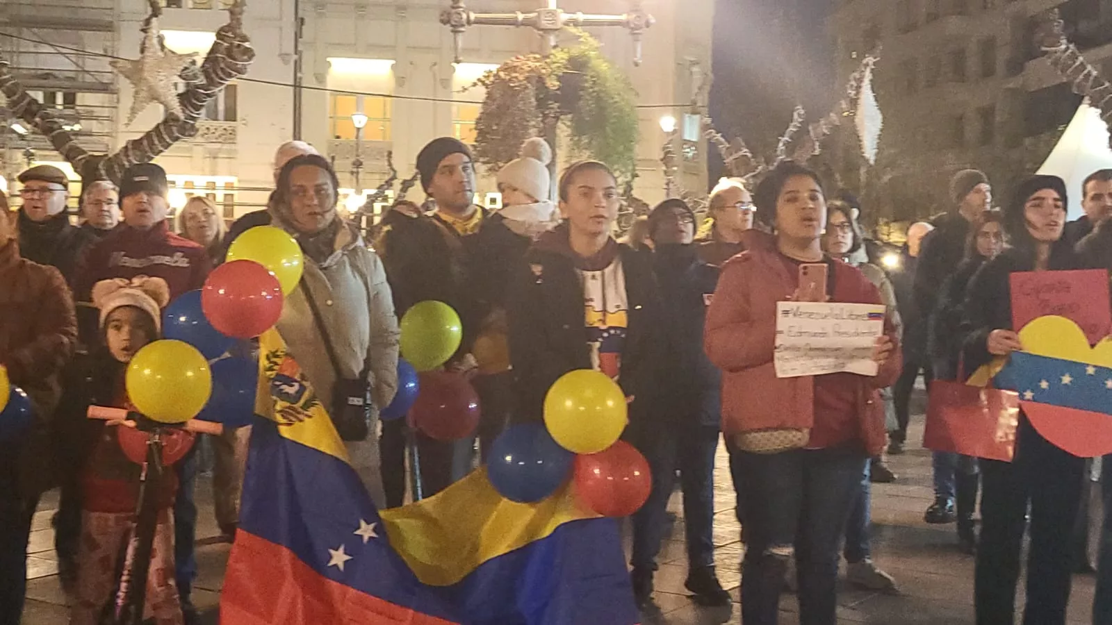 Concentración por Venezuela en Huesca
