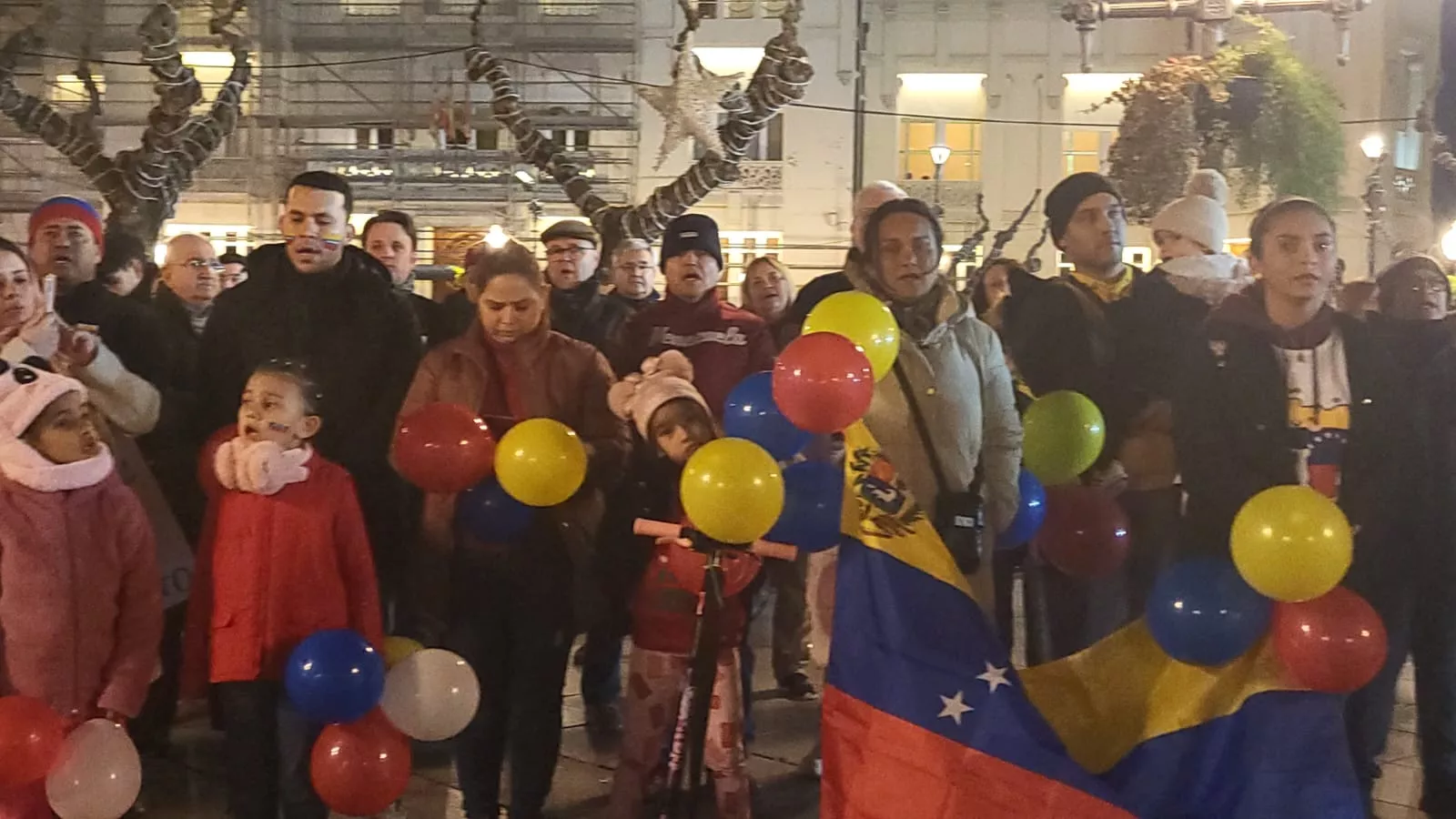 Concentración por Venezuela en Huesca