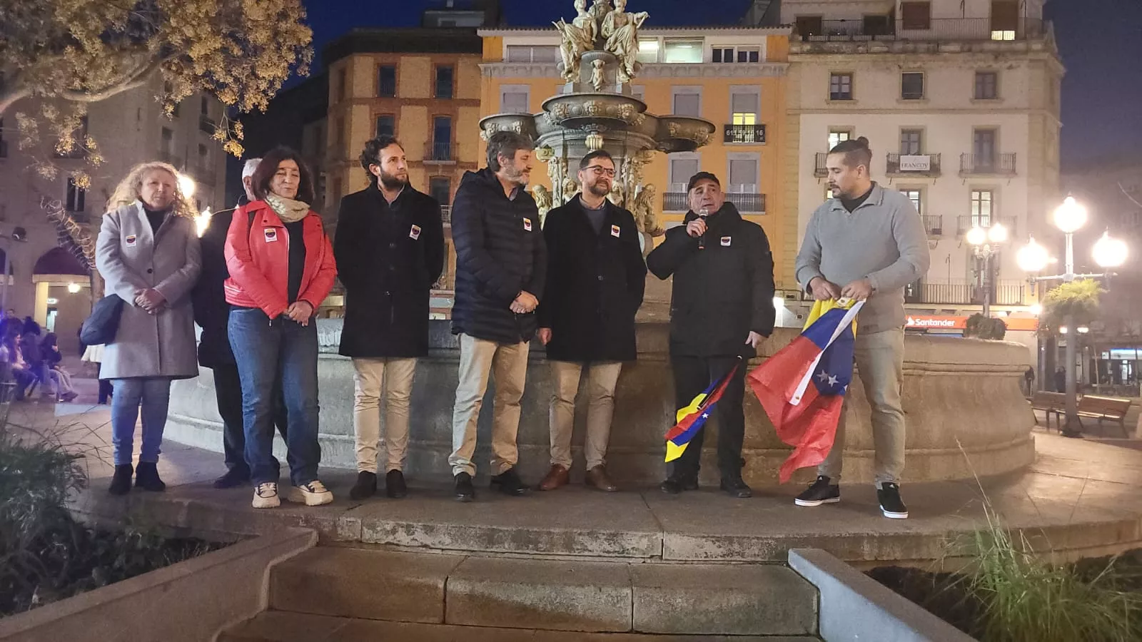 Concentración por Venezuela en Huesca