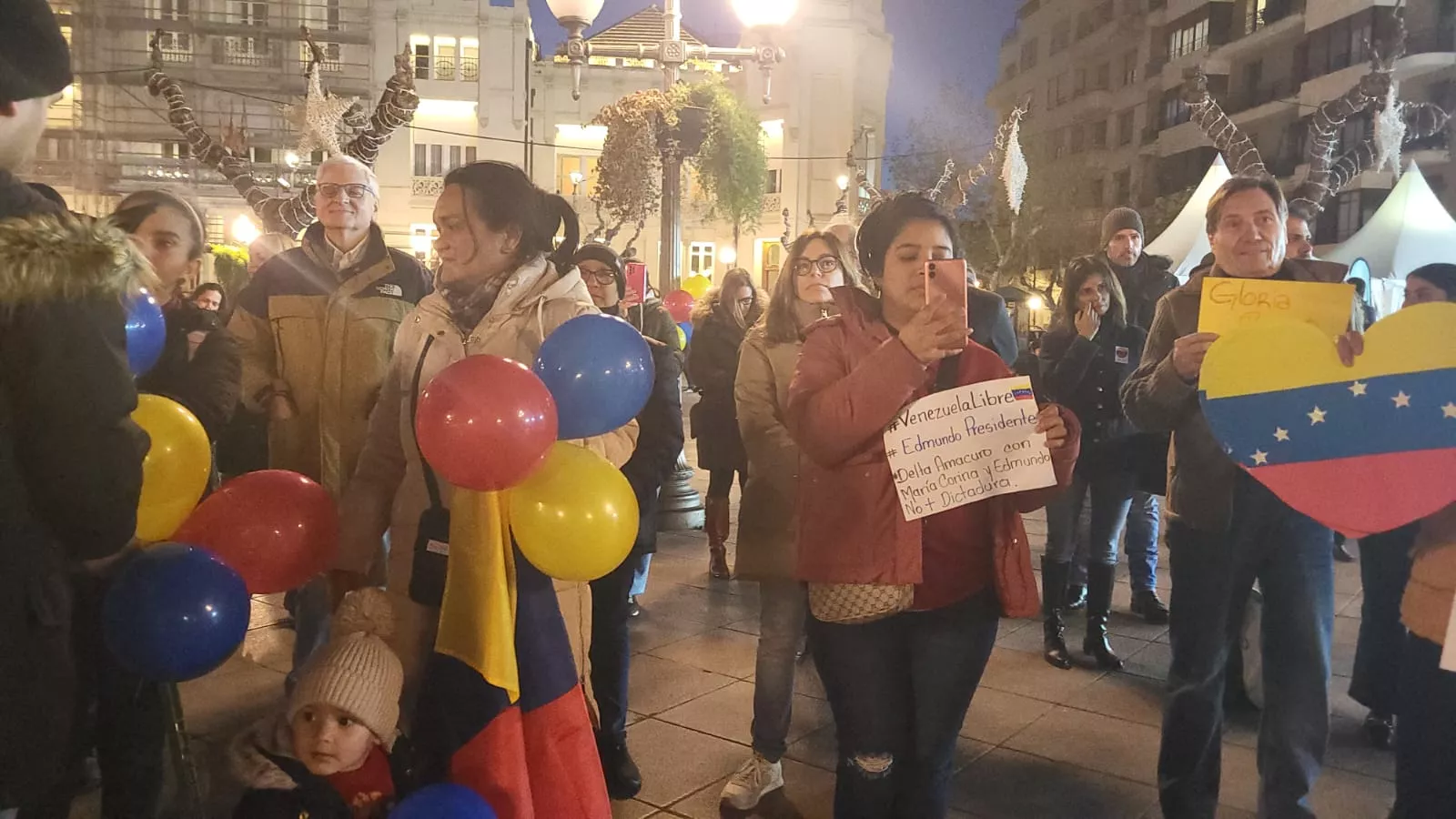Concentración por Venezuela en Huesca
