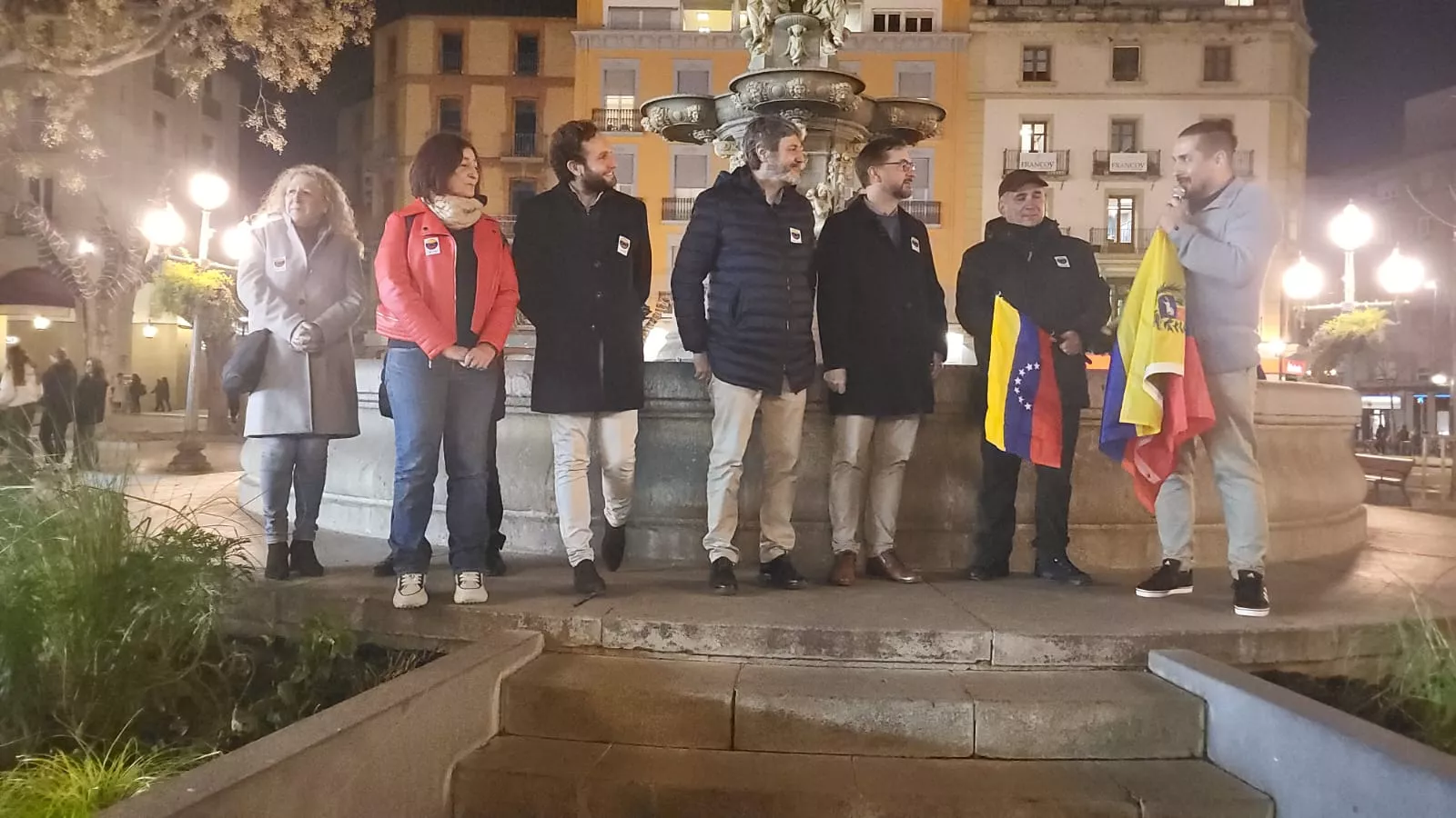 Concentración por Venezuela en Huesca