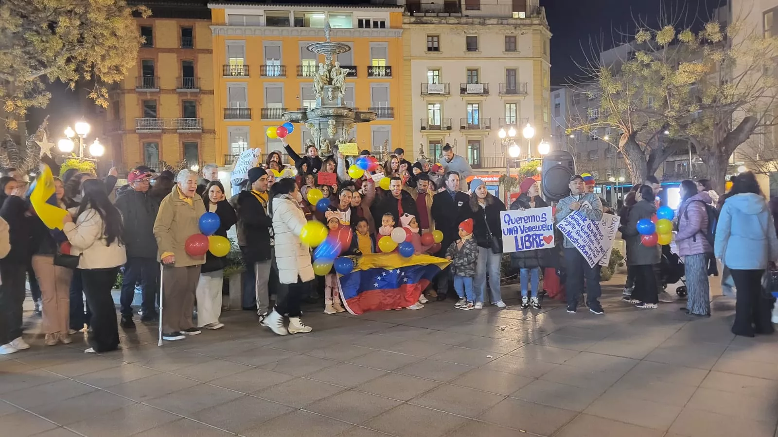 Concentración por Venezuela en Huesca